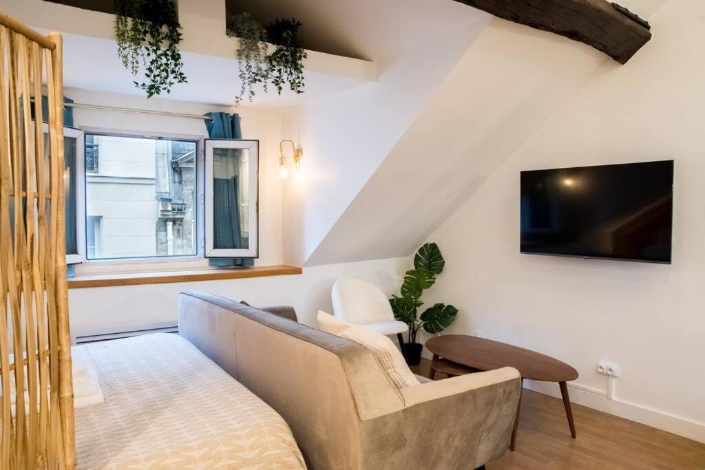 Spacious Studio In Paris Hyper Center - Smart Tv & Wifi - 4P Extérieur photo