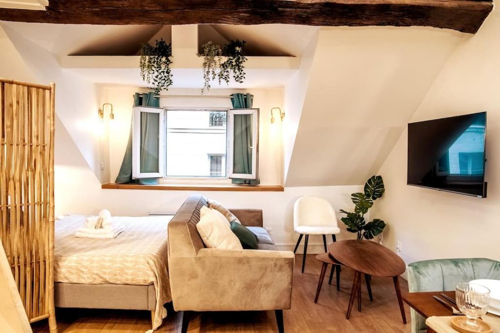 Spacious Studio In Paris Hyper Center - Smart Tv & Wifi - 4P Extérieur photo