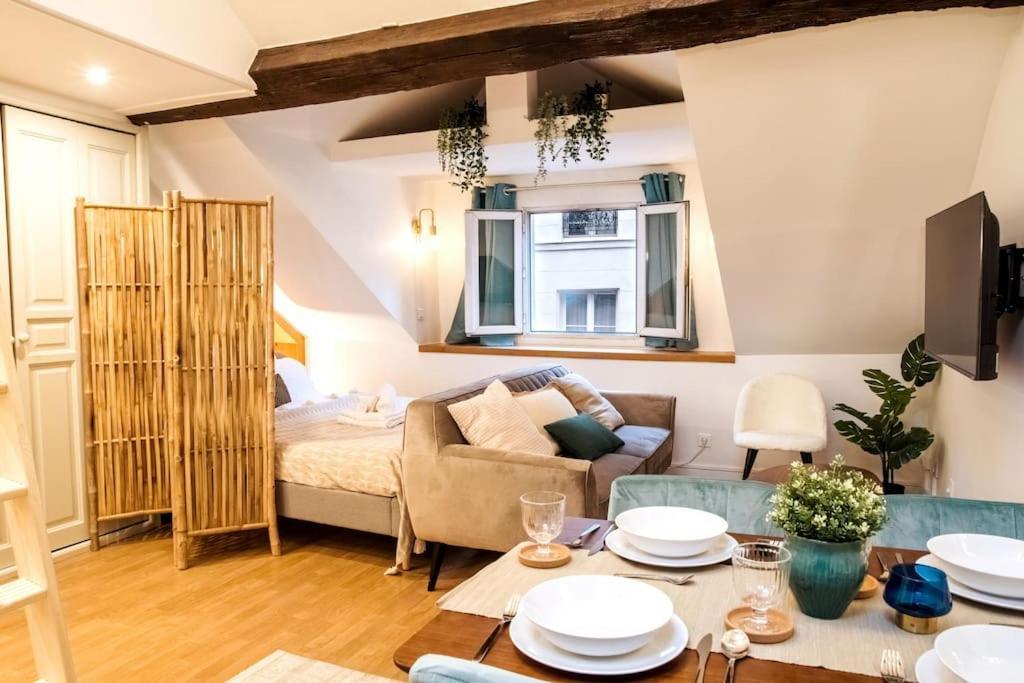 Spacious Studio In Paris Hyper Center - Smart Tv & Wifi - 4P Extérieur photo